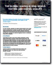 Global Leader in Real-World Testing - Applause